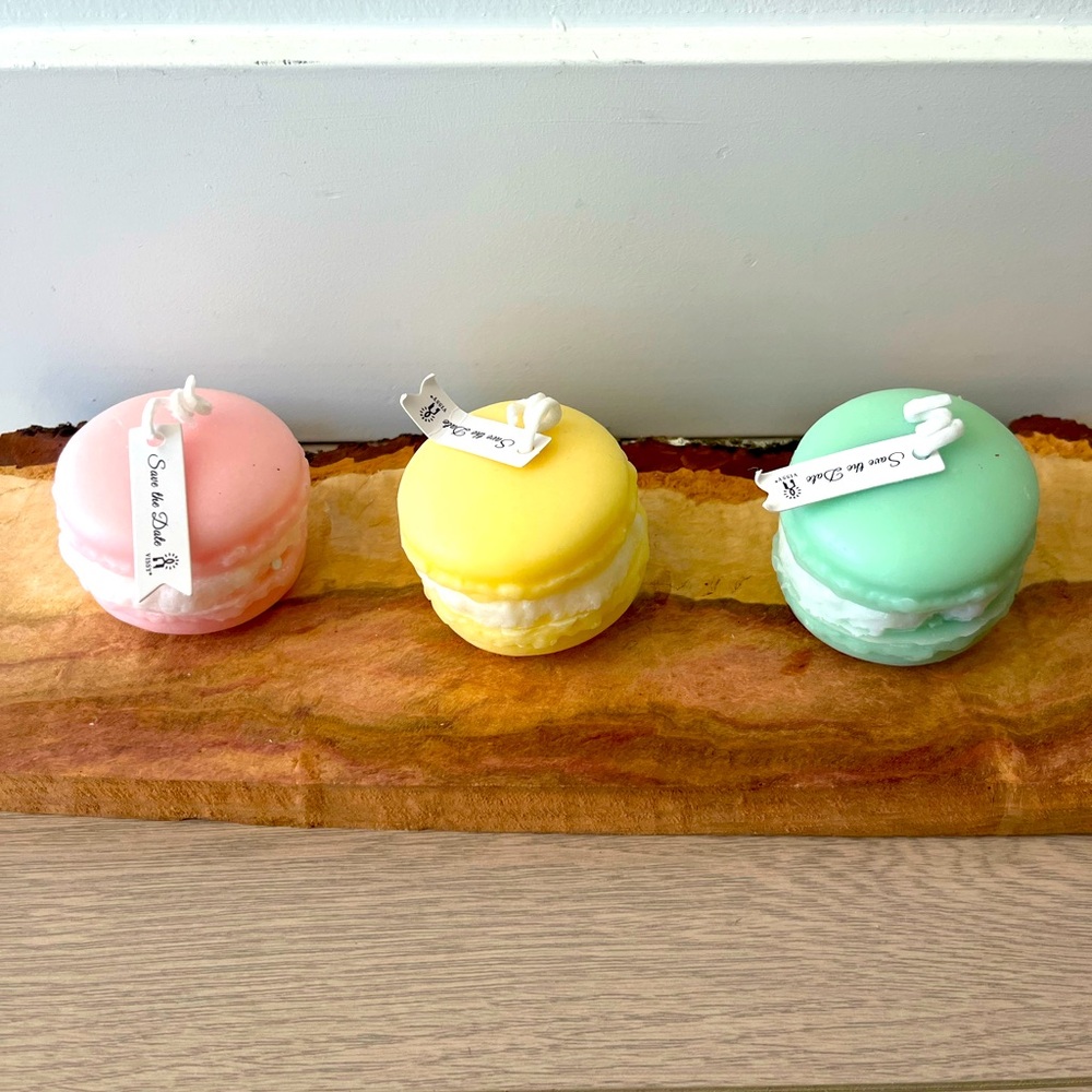 Set of Macaron-Shaped Candles for JT